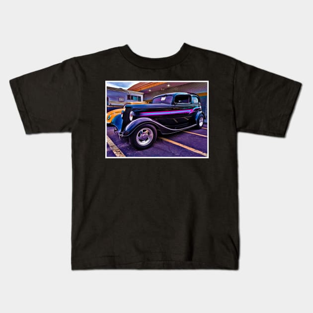 1934 Ford Hot Rod Sedans Kids T-Shirt by Hot Rod America